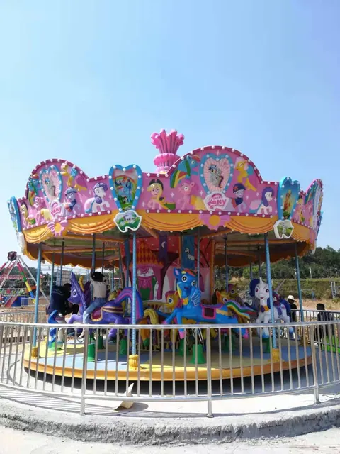 16-Seat My Little Pony Carousel - detail photo 3 | JH Amusement