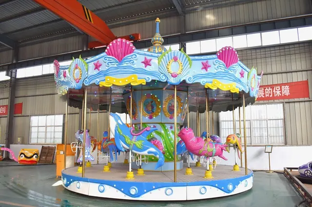 16-Seat Ocean Animal Carousel - detail photo 2 | JH Amusement