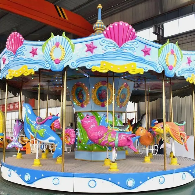 16-Seat Ocean Animal Carousel - detail photo 3 | JH Amusement