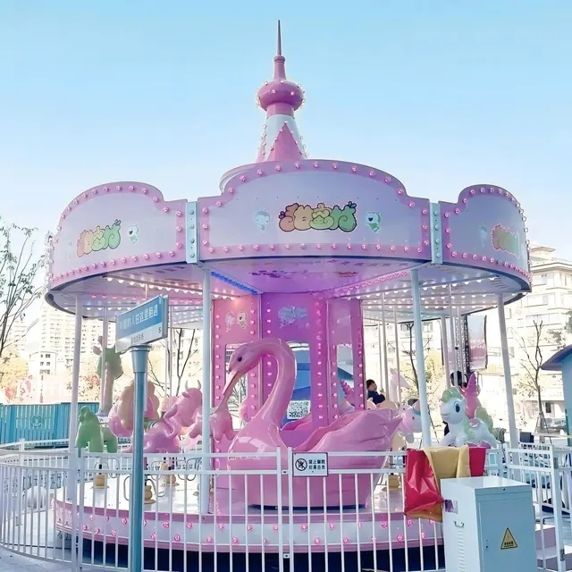 16-местная карусель Pink Swan - подробное фото 4 | JH Amusement