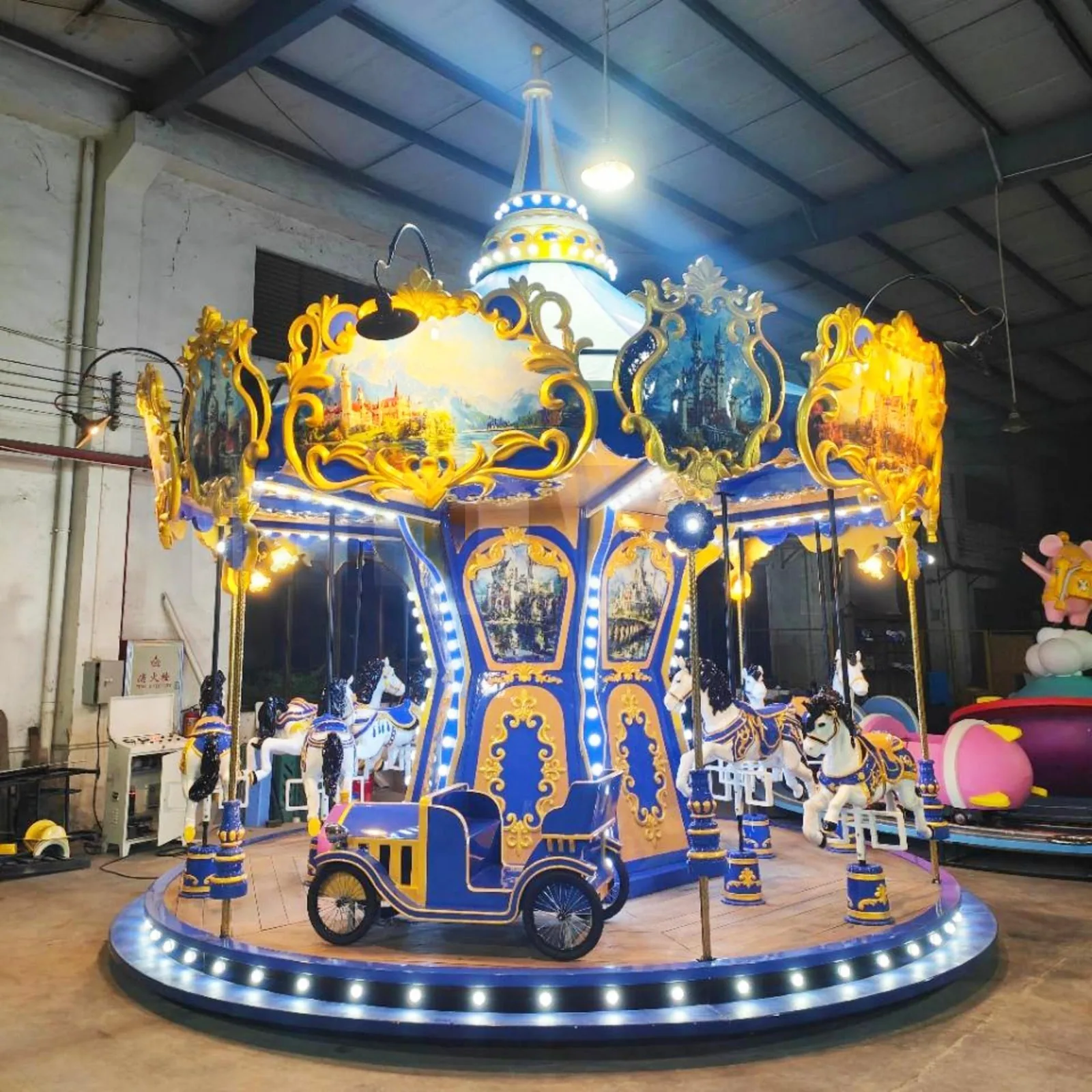 18-Seat European Castle Carousel - main product photo | JH Amusement