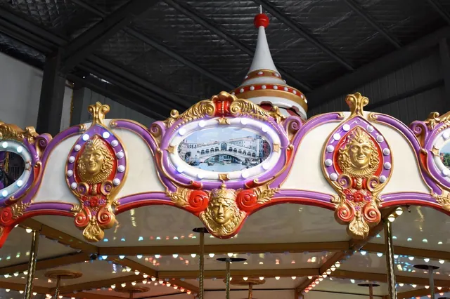 36-Seat Deluxe Carousel - detail photo 2 | JH Amusement
