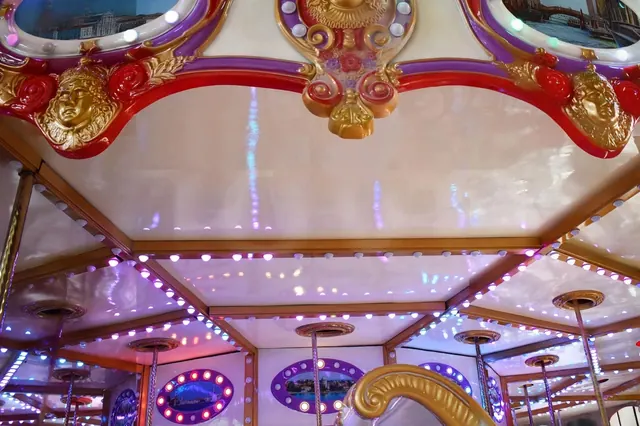 36-Seat Deluxe Carousel - detail photo 4 | JH Amusement