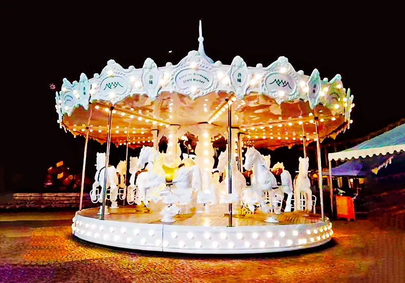 دائري الزفاف الأبيض النقي - الصورة التفصيلية 1 | JH Amusement
