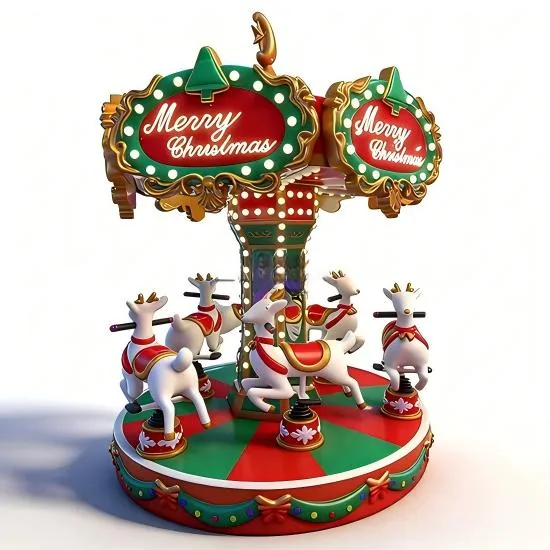 Carrousel de Noël - photo détaillée 1 | JH Amusement