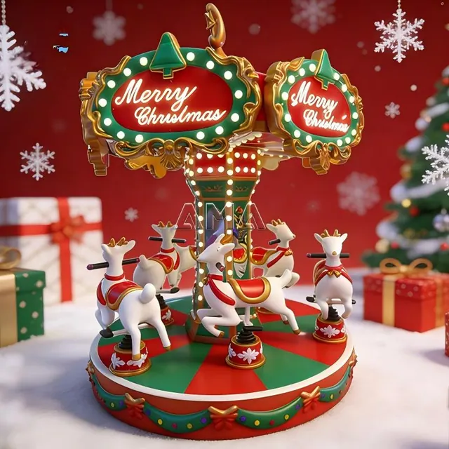 Carrousel de Noël - photo détaillée 4 | JH Amusement