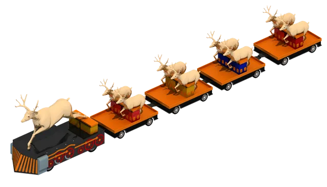 Deer Trackless Train - patented design
