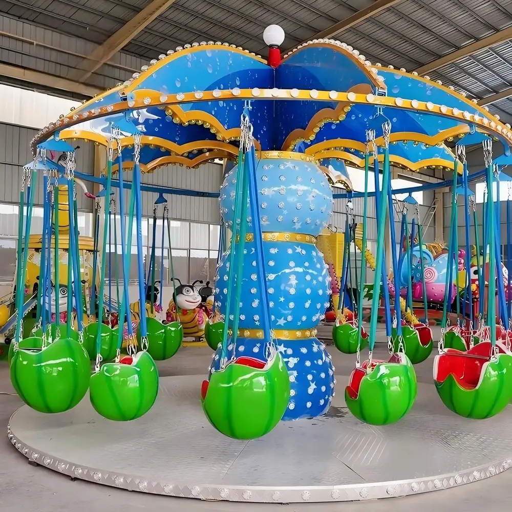 16-Seat Watermelon Flying Chair Compact - detail photo 1 | JH Amusement
