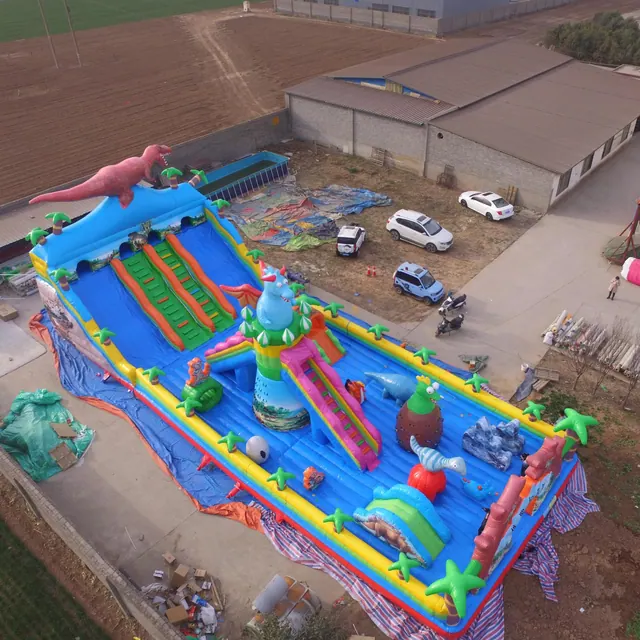 Parque inflable Jurassic de 10x25 m - foto de detalle 4 | JH Amusement