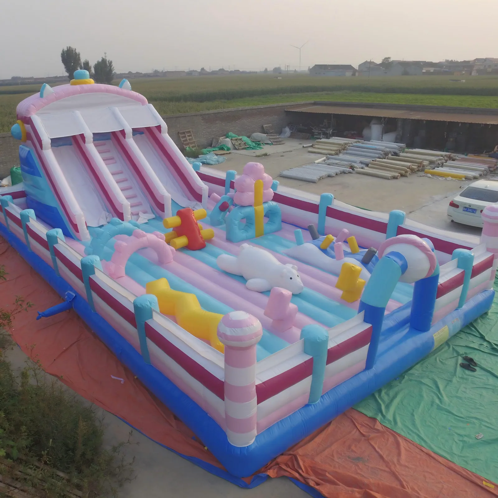 8x15 m Macaron Slide Inflatable - main product photo | JH Amusement