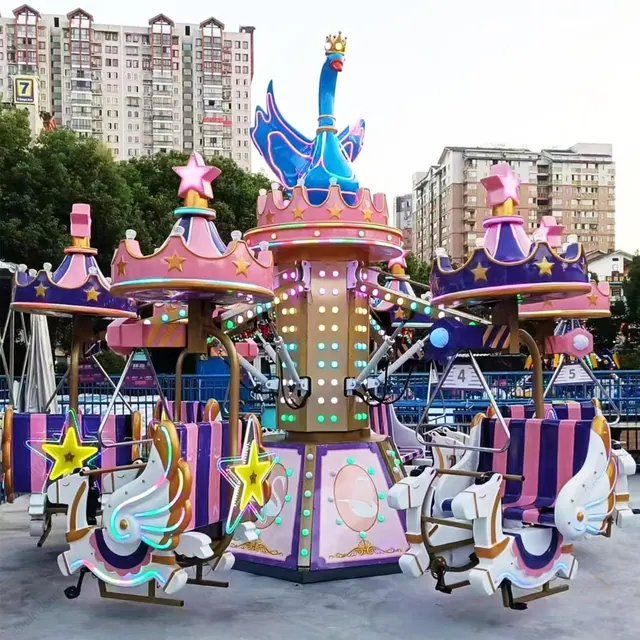 Promenade en ascenseur à pédales en forme de cygne - photo détaillée 2 | JH Amusement
