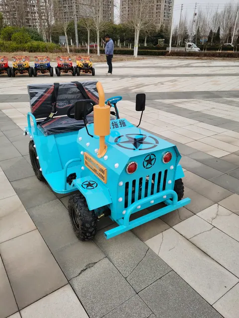 Promenade en tracteur en acier couvert - photo détaillée 3 | JH Amusement