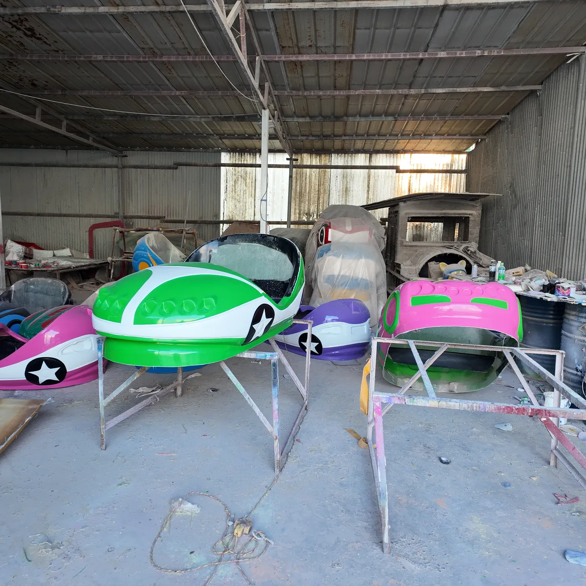 Bumper Car Type 3 - Painting & Fiberglass | JH Amusement