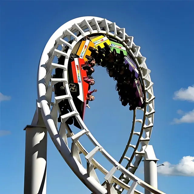 Large Thrill Roller Coaster - detail photo 4 | JH Amusement